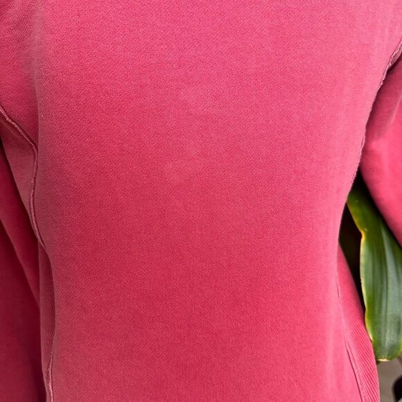 Converse One Star Red Cotton Boat Neck Sweater Pullover Shirt Top size S - Picture 5 of 12